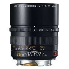 Leica APO Summicron-M 75mm F2.0 lens, black