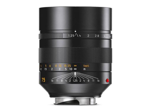 Leica Noctilux-M 75 f/1.25 ASPH. lens, black