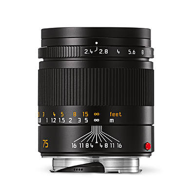 Leica Summarit-M 75mm F2.4 Asph. lens, black