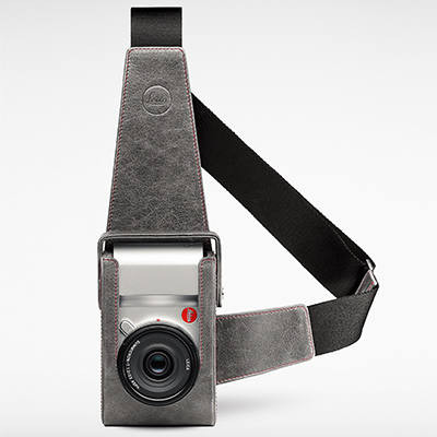 Leica leather case for T camera, gray