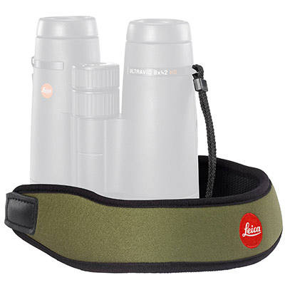 Leica Neoprene binocular strap, racing green