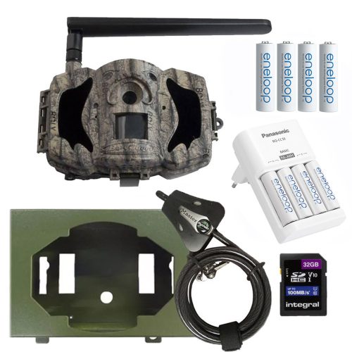 Boly Guard Falcon MG984G-36M Ultra HD 4G email sender and cloud trail camera full kit