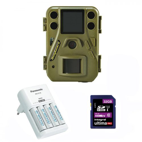 Boly Guard Wolf SG520-24mHD trail camera kit (+charger + 4x1,2V 2000 mAh AA+SD card)