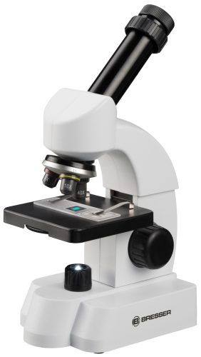 Bresser Junior 40x-640x mikroszkóp szett okostelefon adapterrel fehér 