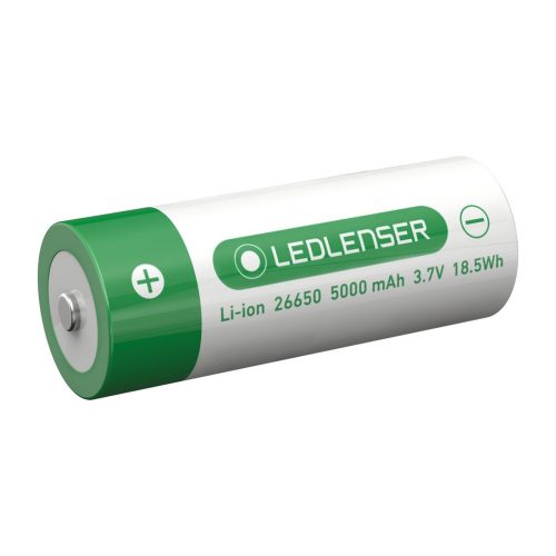 Ledlenser 26650 3,7V 5000mAh Li-ion védett akkumulátor