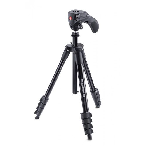 Manfrotto Compact Action aluminium tripod with hybrid head, black