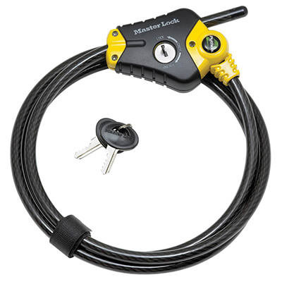 Master Lock  Python biztonsági kábel vadkamerákhoz (sárga) 10mm