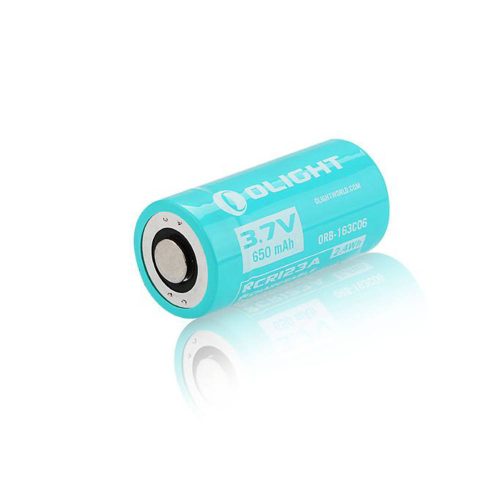 Olight RCR123 lithium battery 3,7V 650mAh H1R, S30R and S10R III
