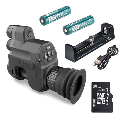 PARD NV007V 16mm éjjellátó / céltávcső előtét 940nm vetővel OKOS SZETT - EXTRA AKKU SZETT+32 GB MICROSD