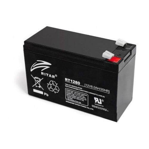Ritar RT1280 battery  8,0 Ah / 12V
