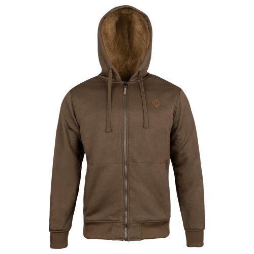 Jack Pyke Yakka kapucnis pulóver cipzárral, barna XXXL