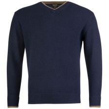   Jack Pyke Ashcombe V nyakú gyapjú pulóver tengerészkék S