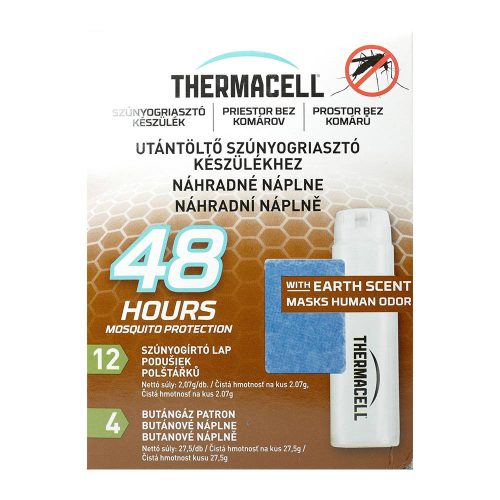 Thermacell - hunter- refill - 48 hours (4 butane cartridges, 12 mats)