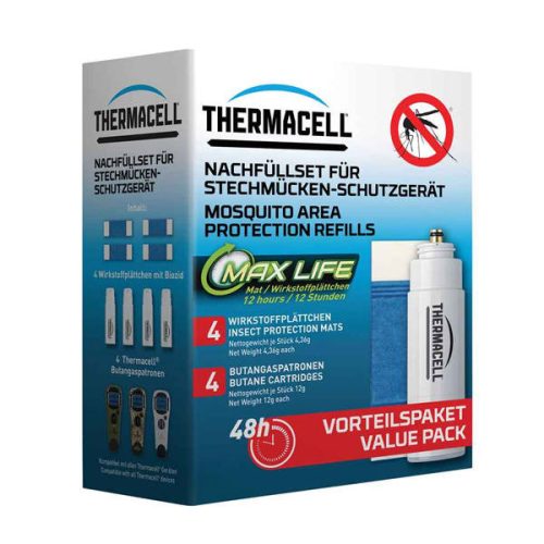 Thermacell Longlife refill, 48-hour protection (4 cartridges, 4 12-hour chips)