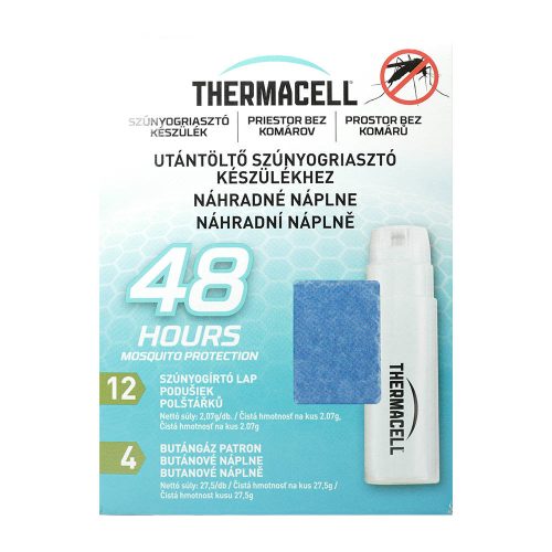 Thermacell refill - 48 hours (4 butane cartridges, 12 mats)