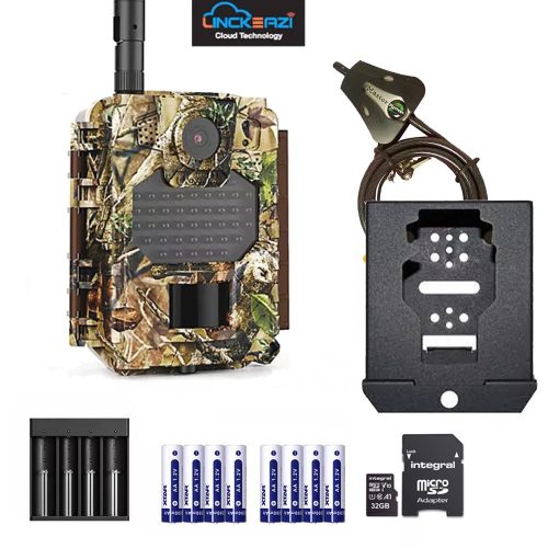 UOVision Compact 4G LTE cloud trail camera full set (battery + charger + microSD + security box + cable lock)