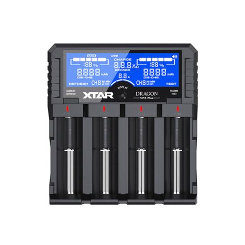 XTAR VP4 Plus Dragon négy öblös univerzális akkumulátor töltő