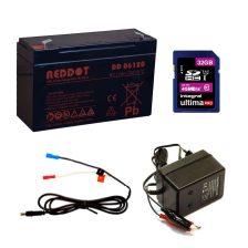   Vadkamera kiegészítő szett (6V 12Ah akku + töltő + tápkábel + 32GB SD)