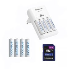   Vadkamera kiegészítő szett (Eneloop 2000 mAh AA akku x 8 + töltő + 32GB SD)