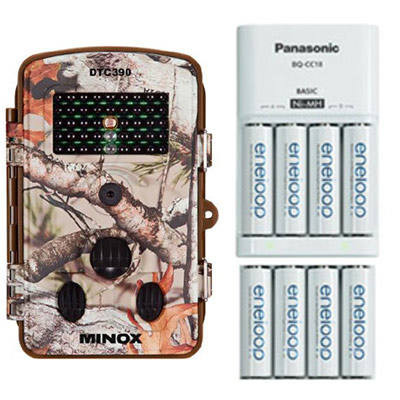Minox DTC 390 terepszínű vadkamera + Panasonic Eneloop akku szett töltővel