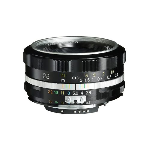 Voigtländer Color-Skopar 2,8/28 mm SLII-S Nikon AI-S silver lens