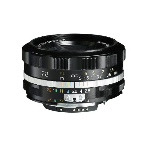 Voigtländer Color-Skopar 2,8/28 mm SLII-S Nikon AI-S black lens