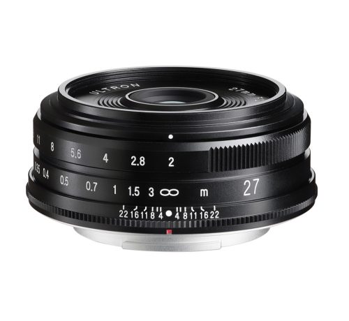 Voigtländer Ultron 27mm f/2 Fujifilm X lens, black