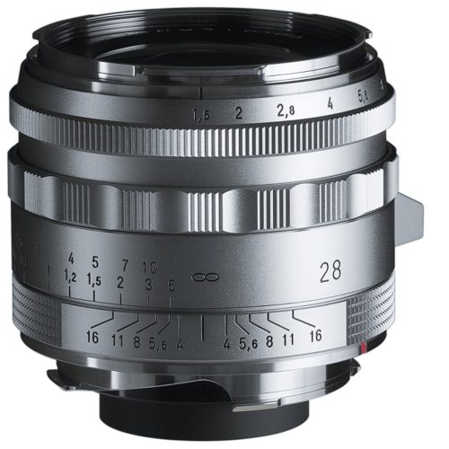 Voigtländer Nokton 28mm F1.5 ASPH. Type II VM silver lens