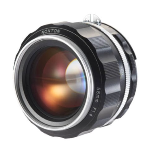 Voigtländer Nokton 58mm F1.4 SL II AIS Nikon silver lens