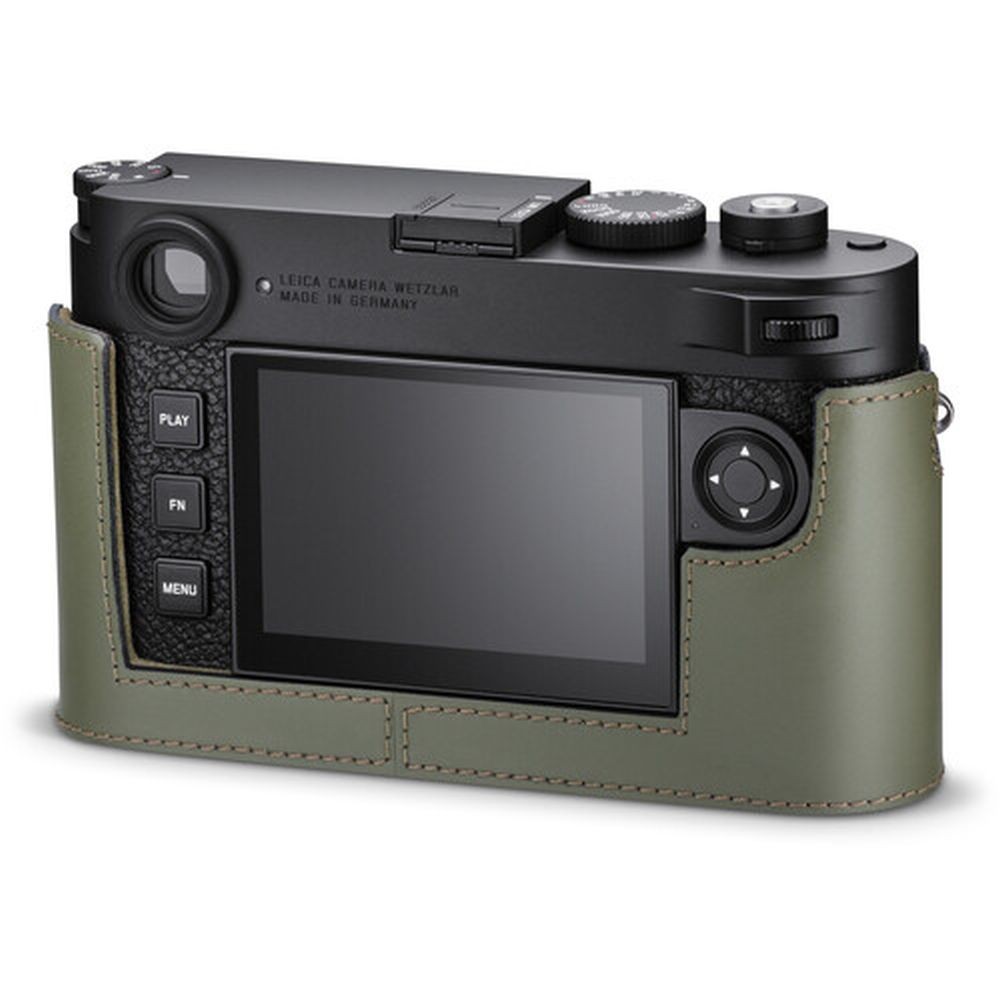 Leica M11 bőr protektor olíva zöld Leica M11 bőr protektor olíva zöld