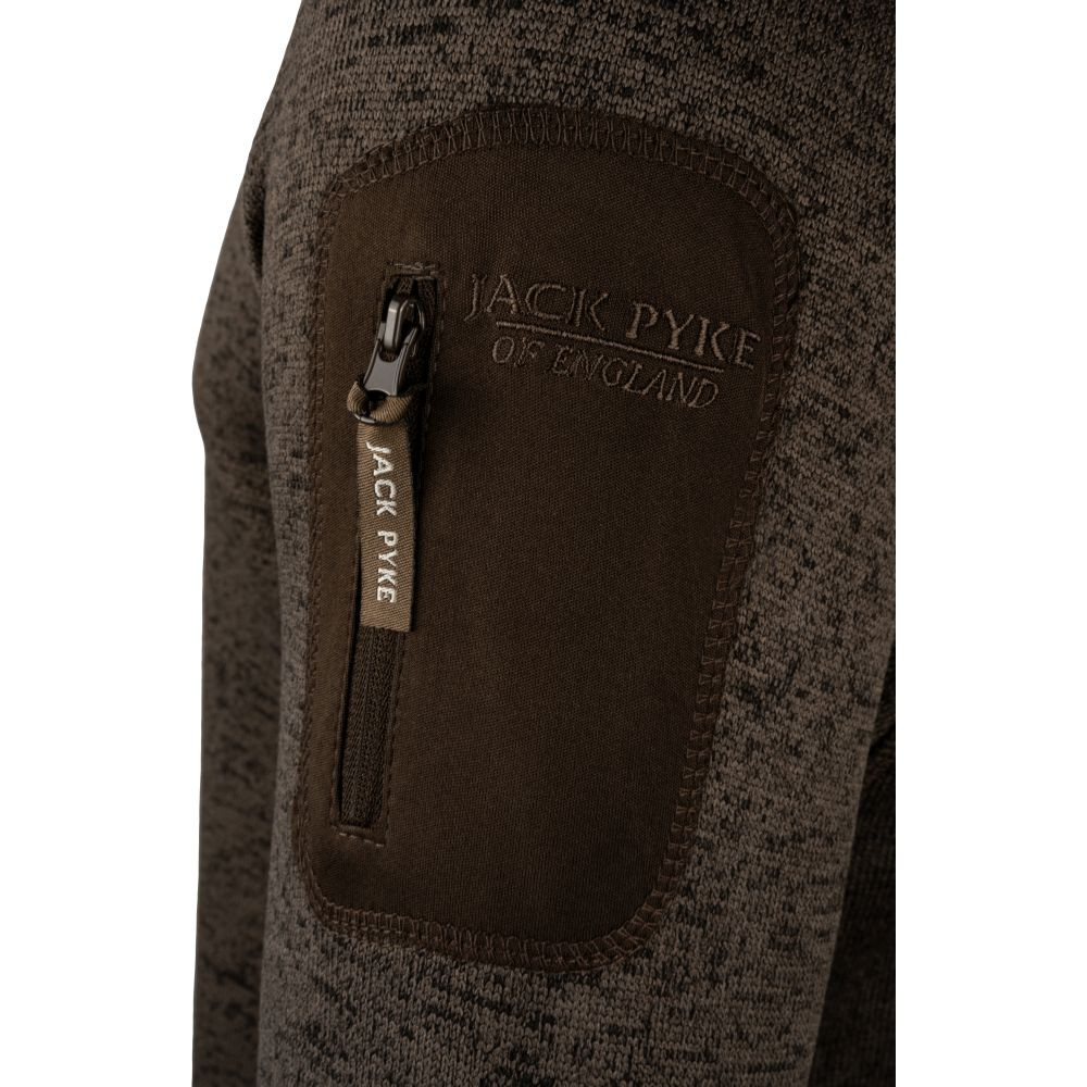 Jack Pyke Melange thermo pulóver barna L Jack Pyke Melange thermo pulóver barna L