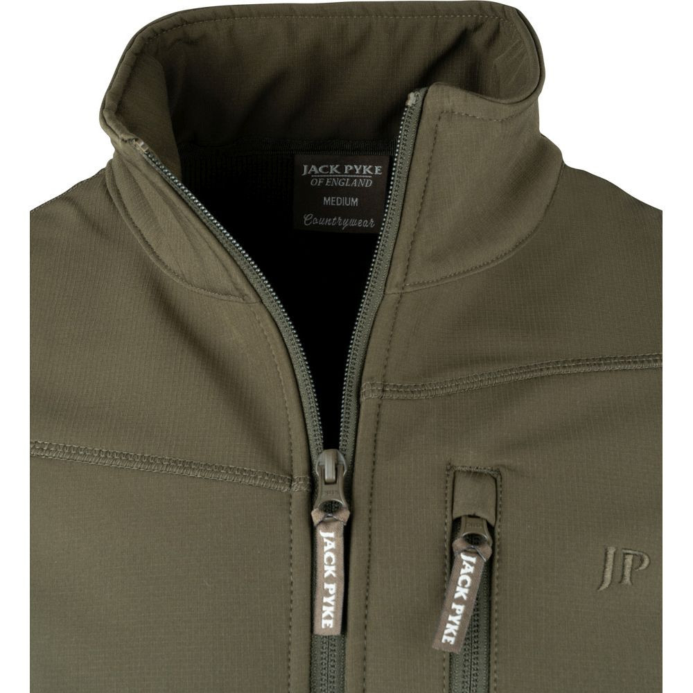 Jack Pyke Bleasdale Softshell kabát zöld XXL Jack Pyke Bleasdale Softshell kabát zöld XXL