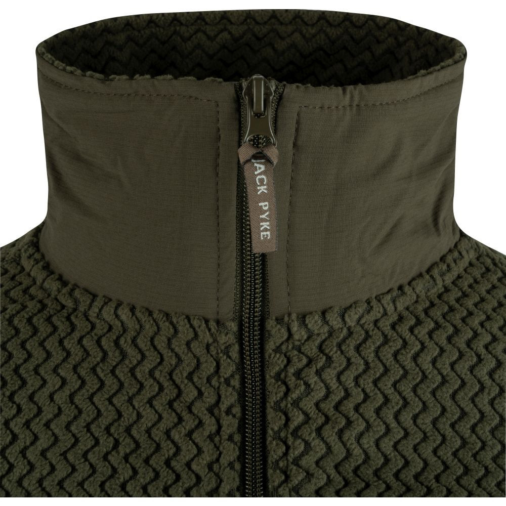 Jack Pyke Lightweight Z cipzáros thermo pulóver zöld M