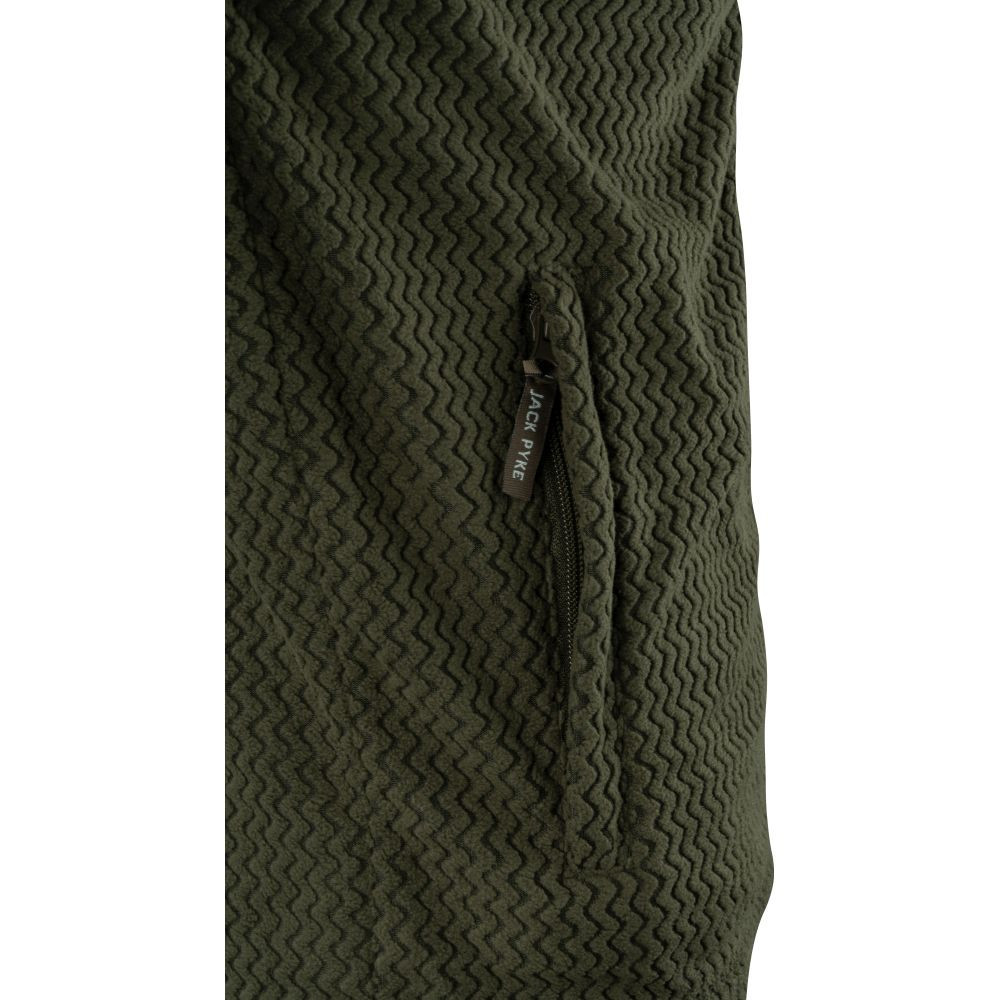 Jack Pyke Lightweight Z cipzáros thermo pulóver zöld S