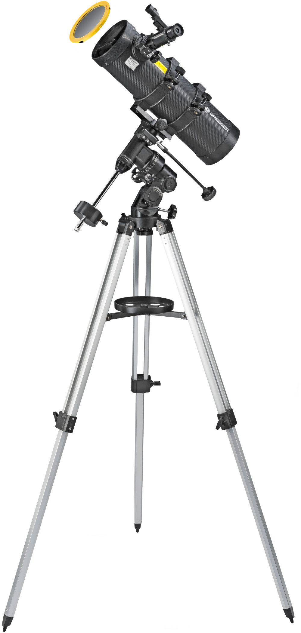 Bresser Spica-II 130/1000 EQ3 teleszkóp okostelefon-adapterrel és napszűrővel