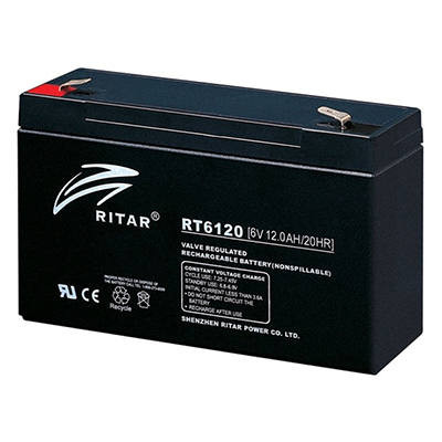 Ritar RT6120 zselés akkumulátor 12,0Ah 6V
