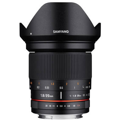 Samyang 20mm F1.8 ED AS UMC Sony A objektív Samyang 20mm F1.8 ED AS UMC Sony A objektív