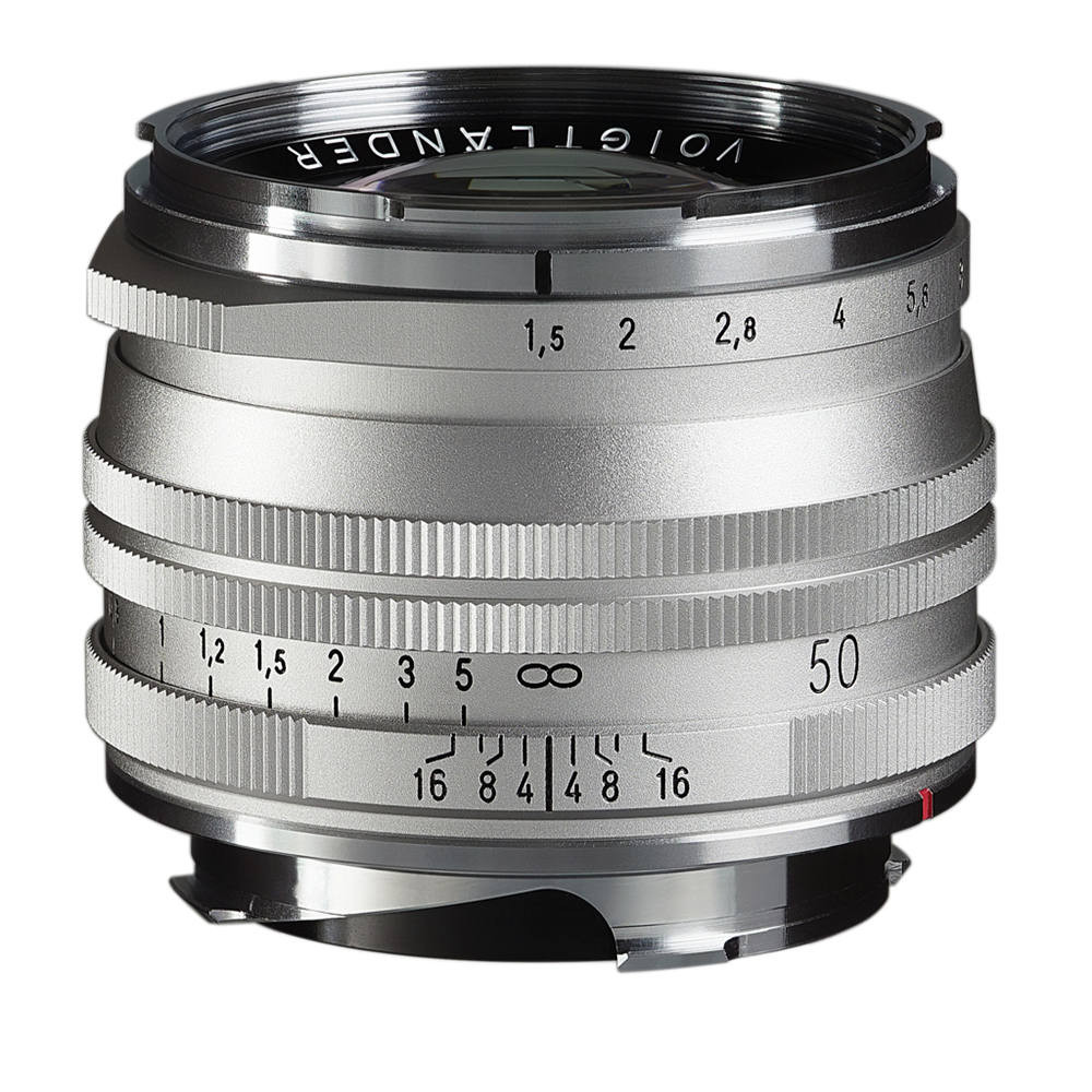 Voigtländer Nokton Vintage Line 50mm F1.5 Asph II VM objektív M.C. ezüst